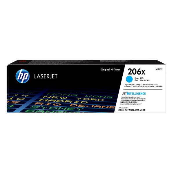 HP 206X High Yield Cyan Original LaserJet Toner Cartridge (W2111X)