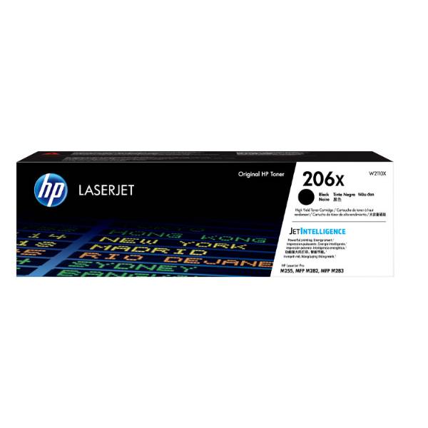 HP 206X High Yield Black Original LaserJet Toner Cartridge (W2110X)